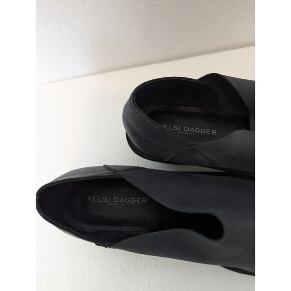 Kelsi Dagger Brooklyn Boots Womens Size 8.5 Gray Kenmare Soft Leather Heel Edgy - Picture 5 of 9